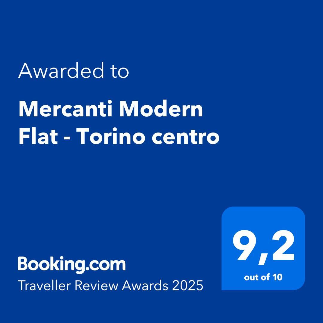 Mercanti Modern Flat - Balcony - Torino Centro Εξωτερικό φωτογραφία